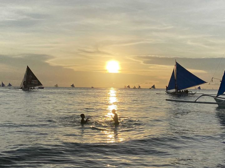 长滩岛的沙滩 boracay